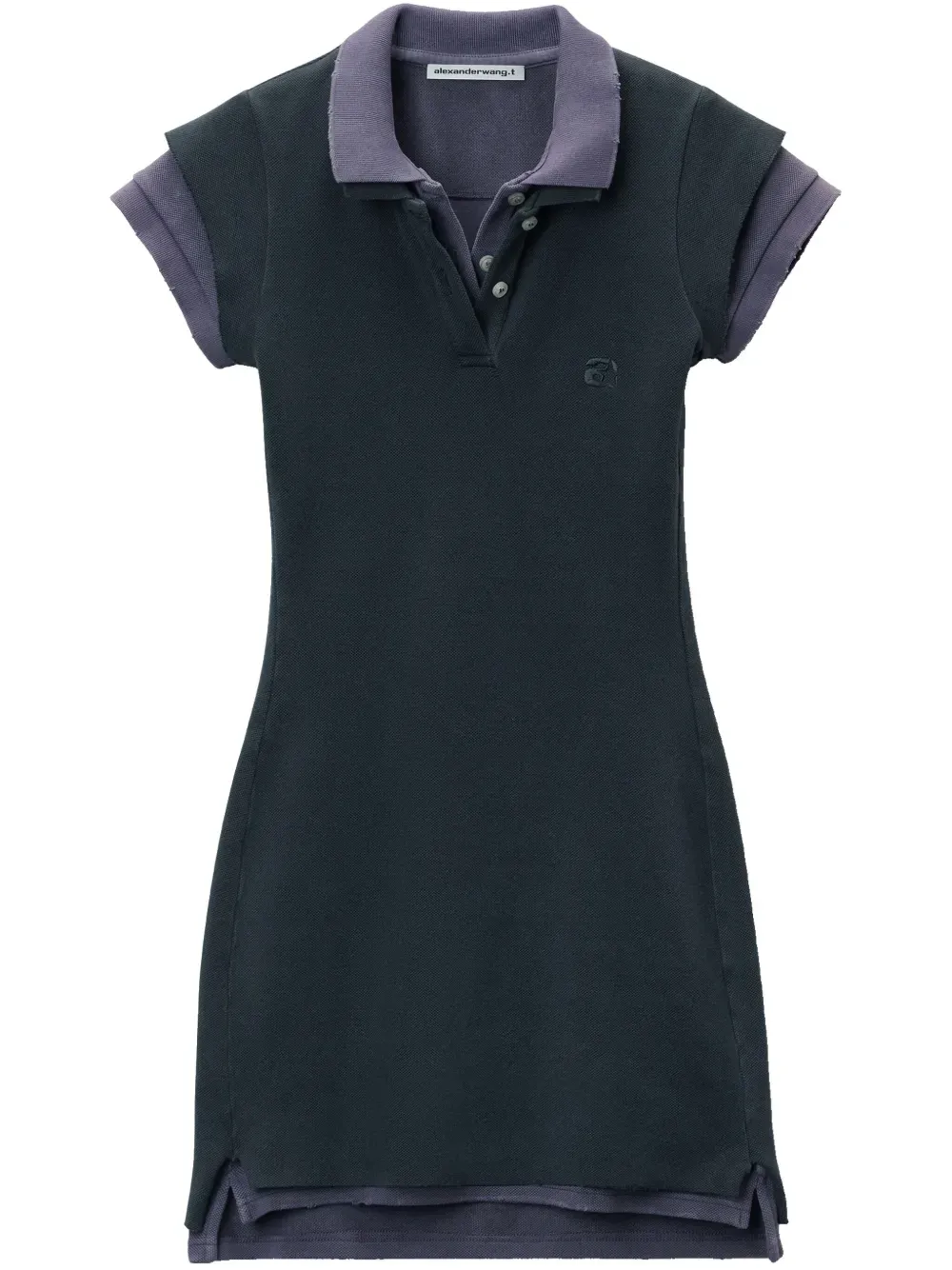 T BY ALEXANDER WANG - Women Layered Short Sleeve Polo Mini Dress