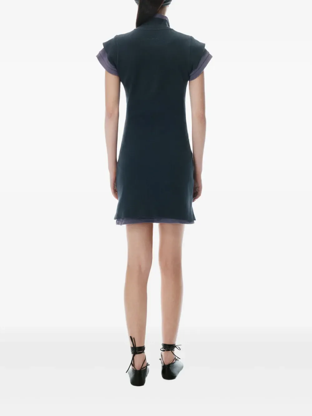 T BY ALEXANDER WANG - Women Layered Short Sleeve Polo Mini Dress