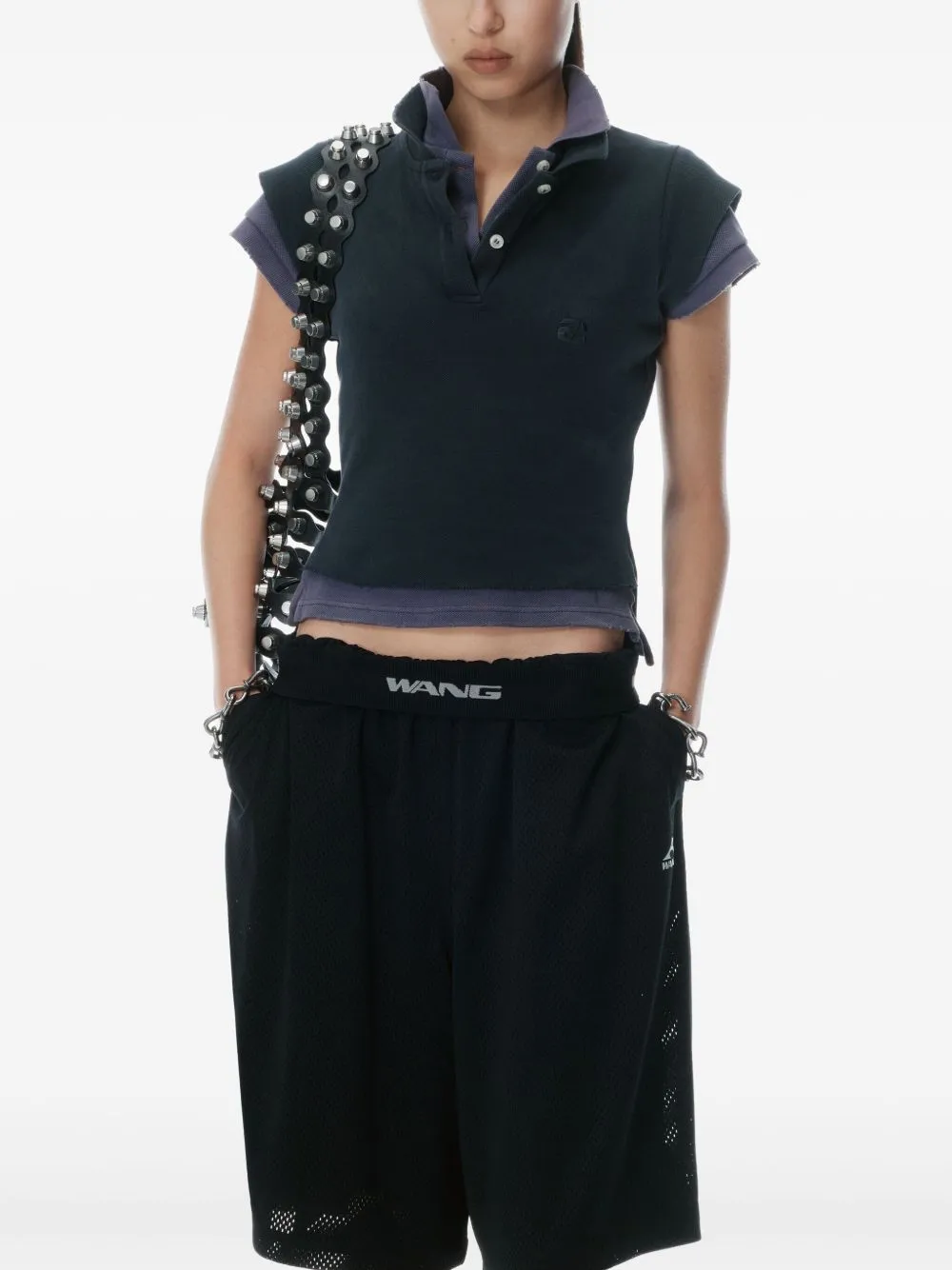T BY ALEXANDER WANG - Women Layered Shrunk Polo
