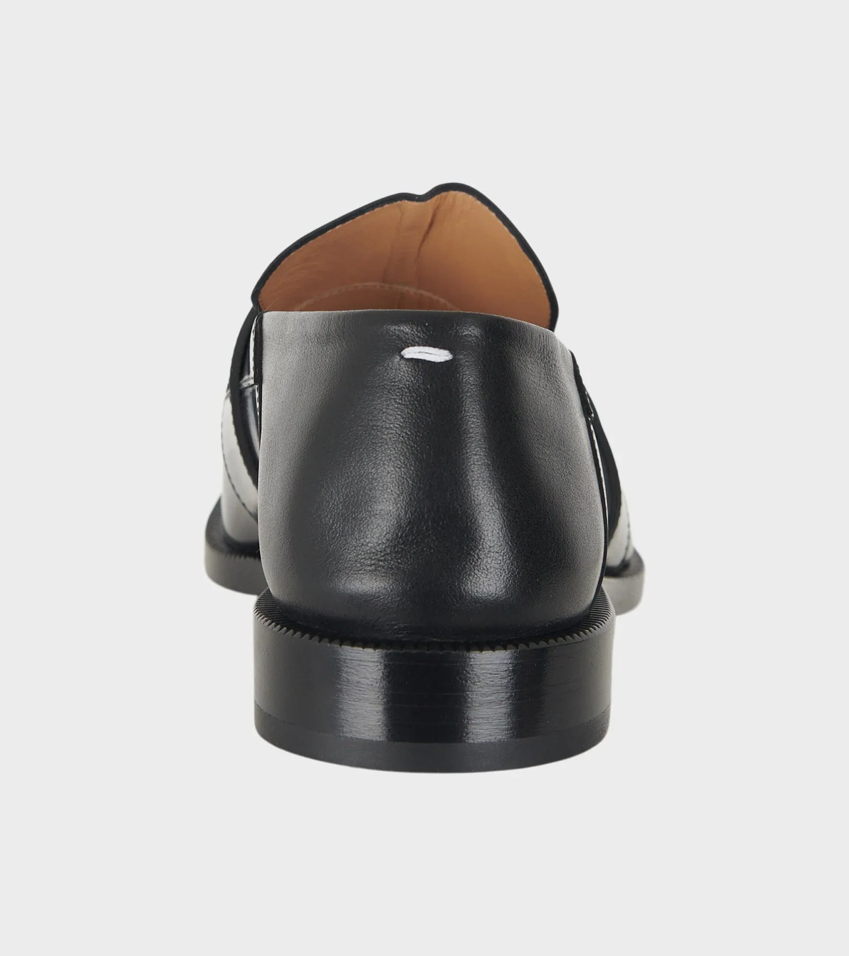 Tabi Leather Loafers Black