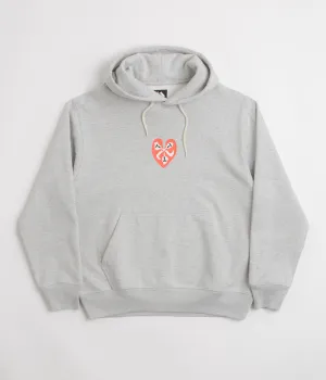 The Trilogy Tapes Heart Hoodie - Heather Grey