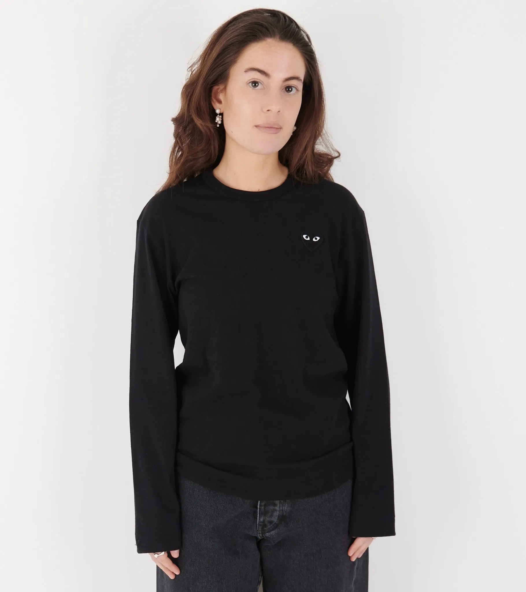 U Black Heart LS T-shirt Black