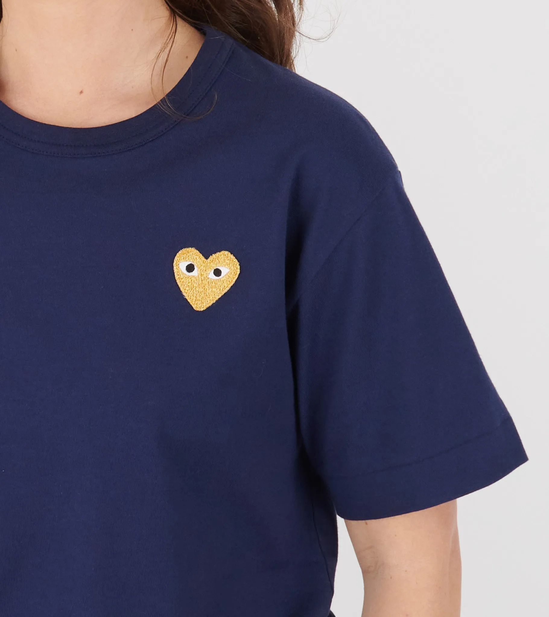 U Gold Heart T-shirt Dark Blue