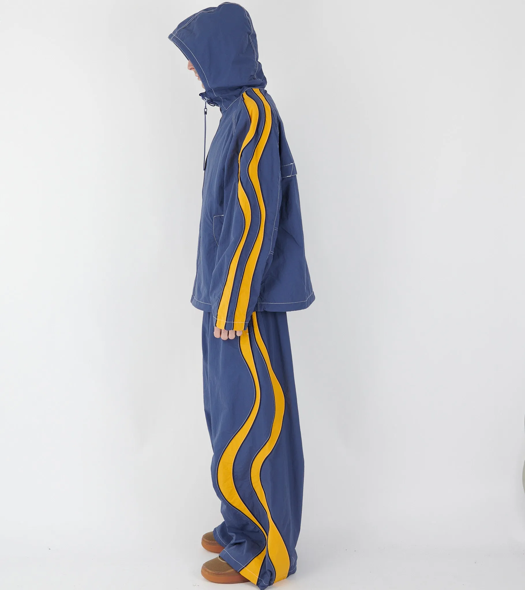 Ufo Nylon Trackpants Blue/Orange