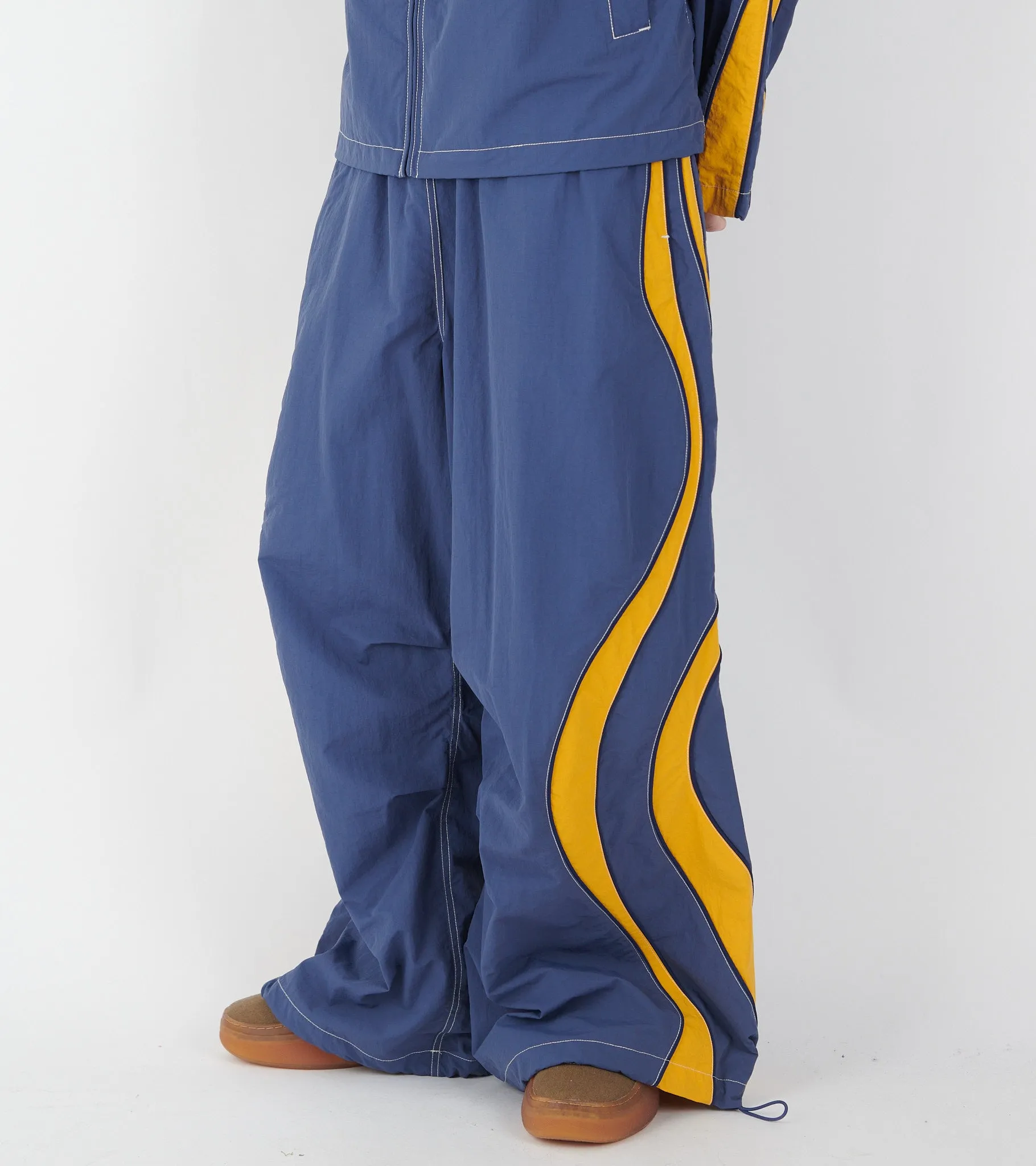 Ufo Nylon Trackpants Blue/Orange