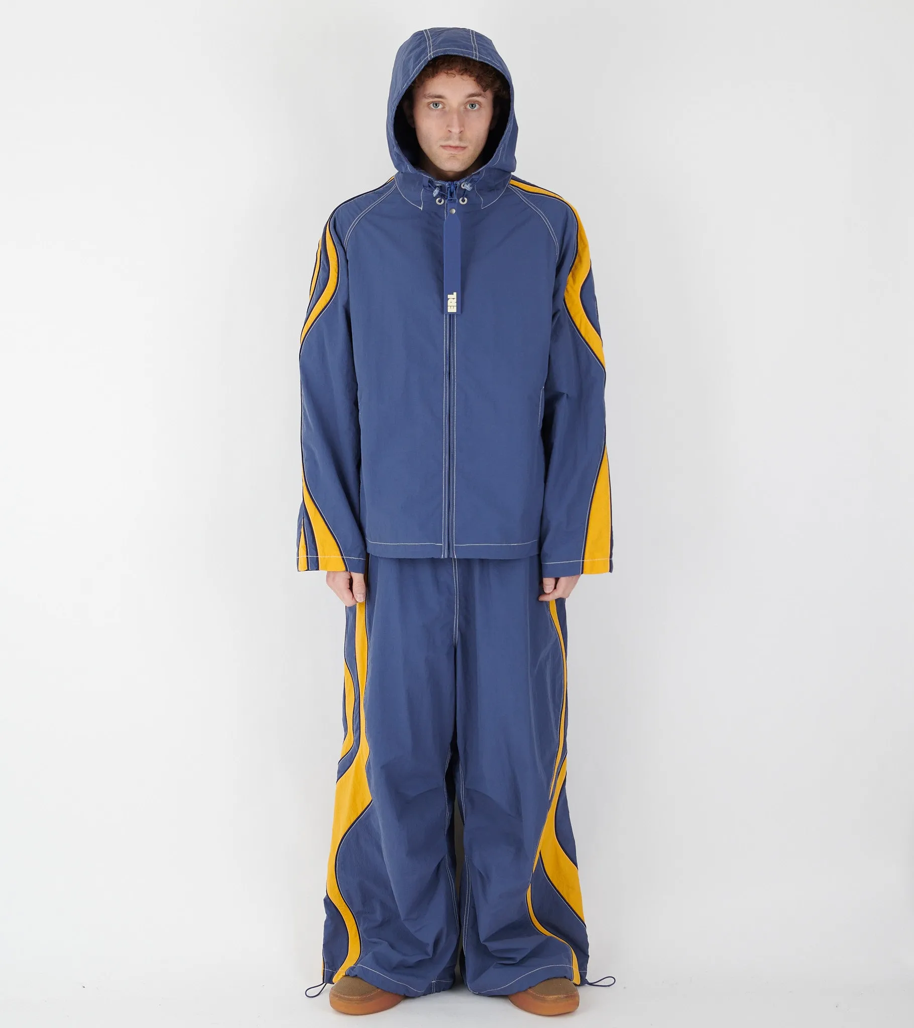 Ufo Nylon Trackpants Blue/Orange
