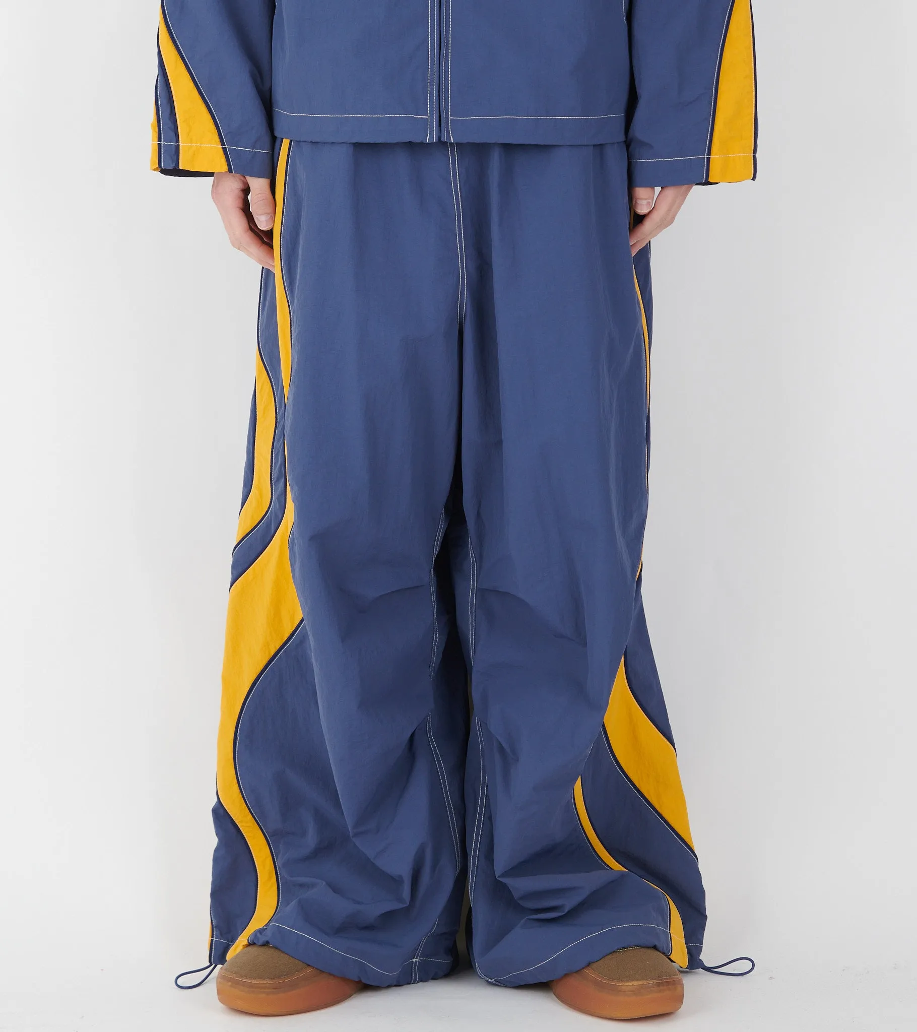 Ufo Nylon Trackpants Blue/Orange
