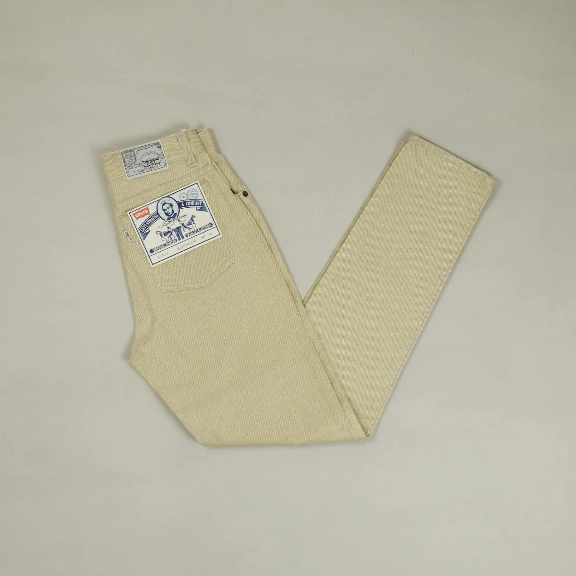 Vintage Levi's 501s Beige Jeans (W27 X L30)