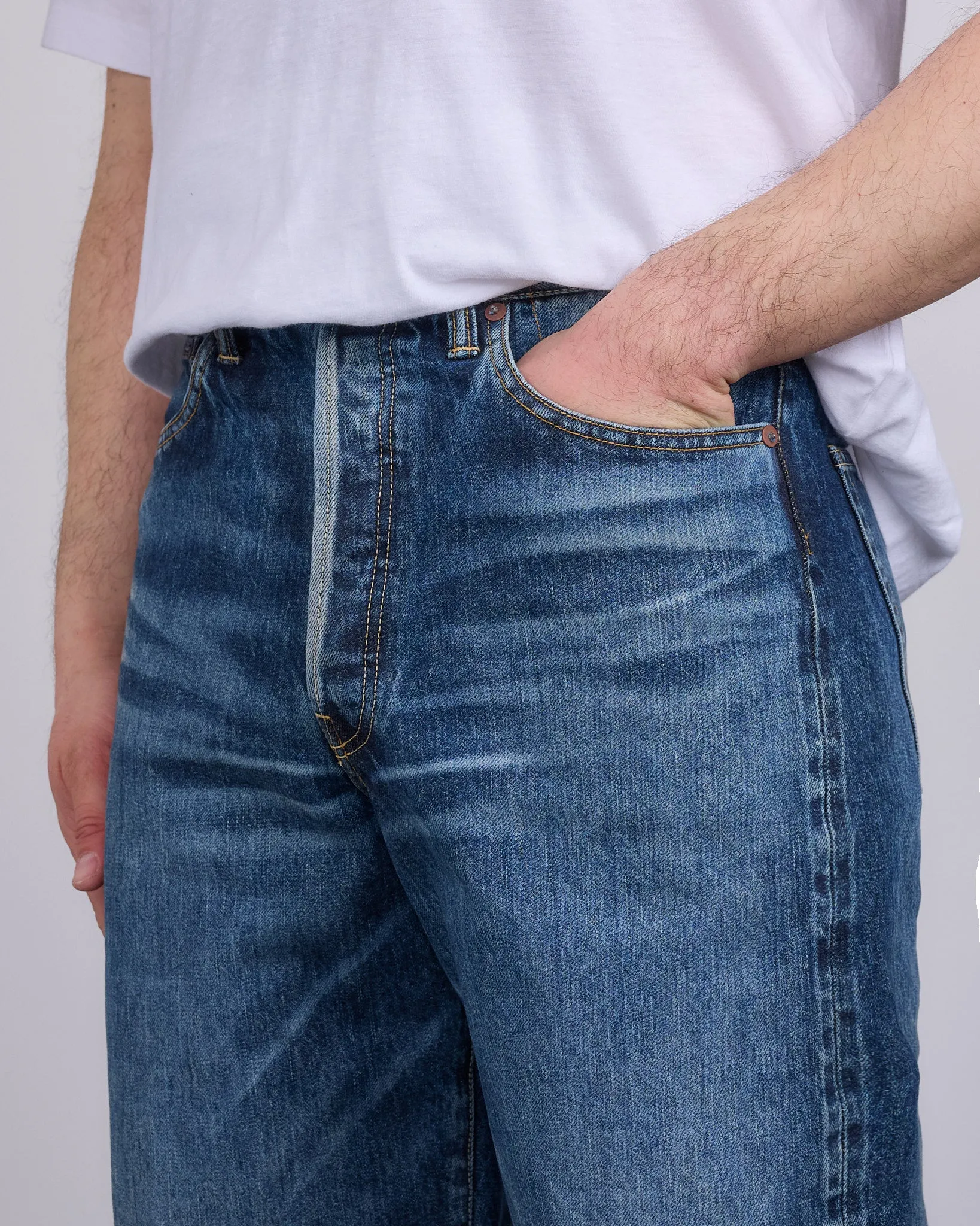 visvim Social Sculpture 01 Ex Wide Jean Damaged 42
