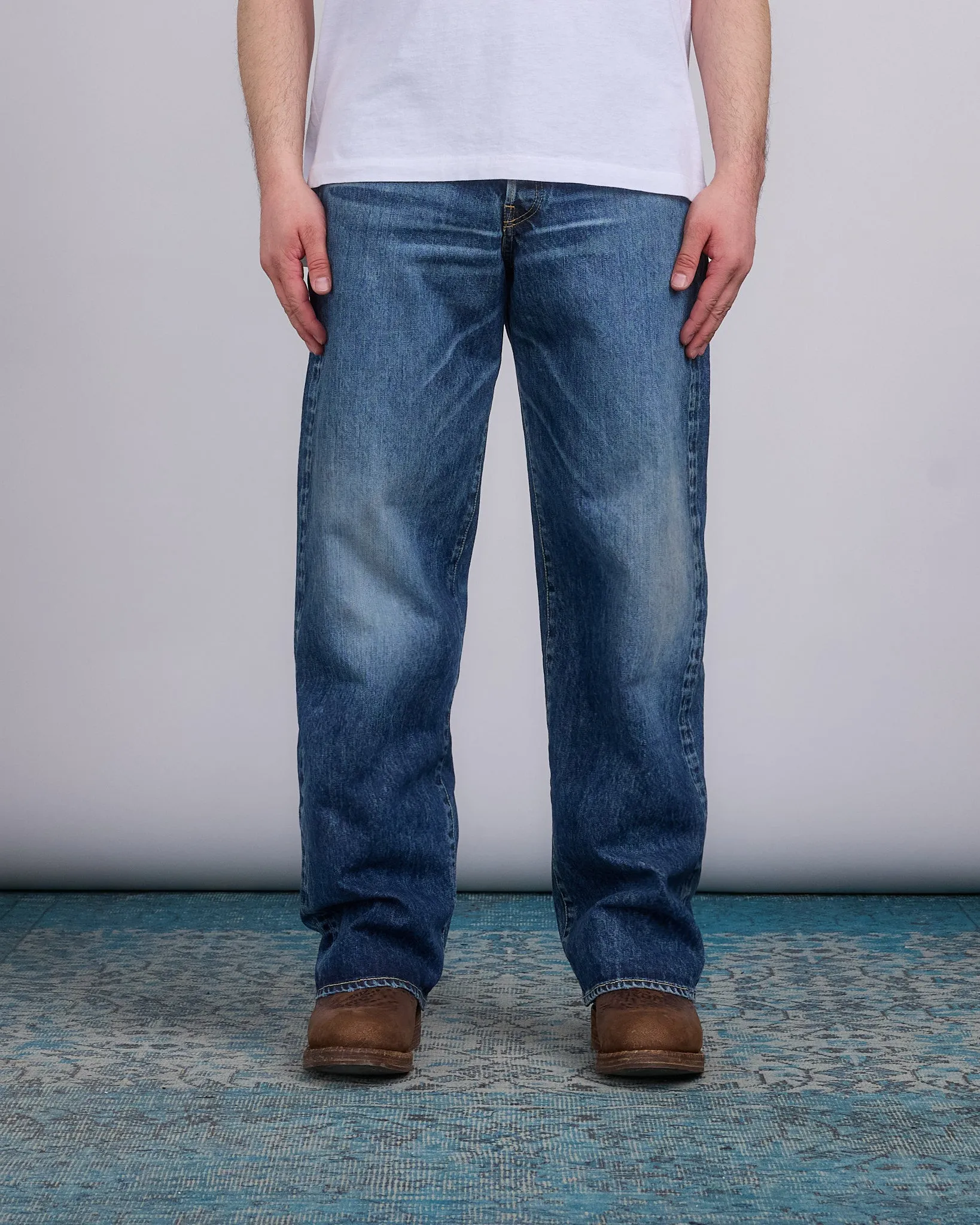 visvim Social Sculpture 01 Ex Wide Jean Damaged 42