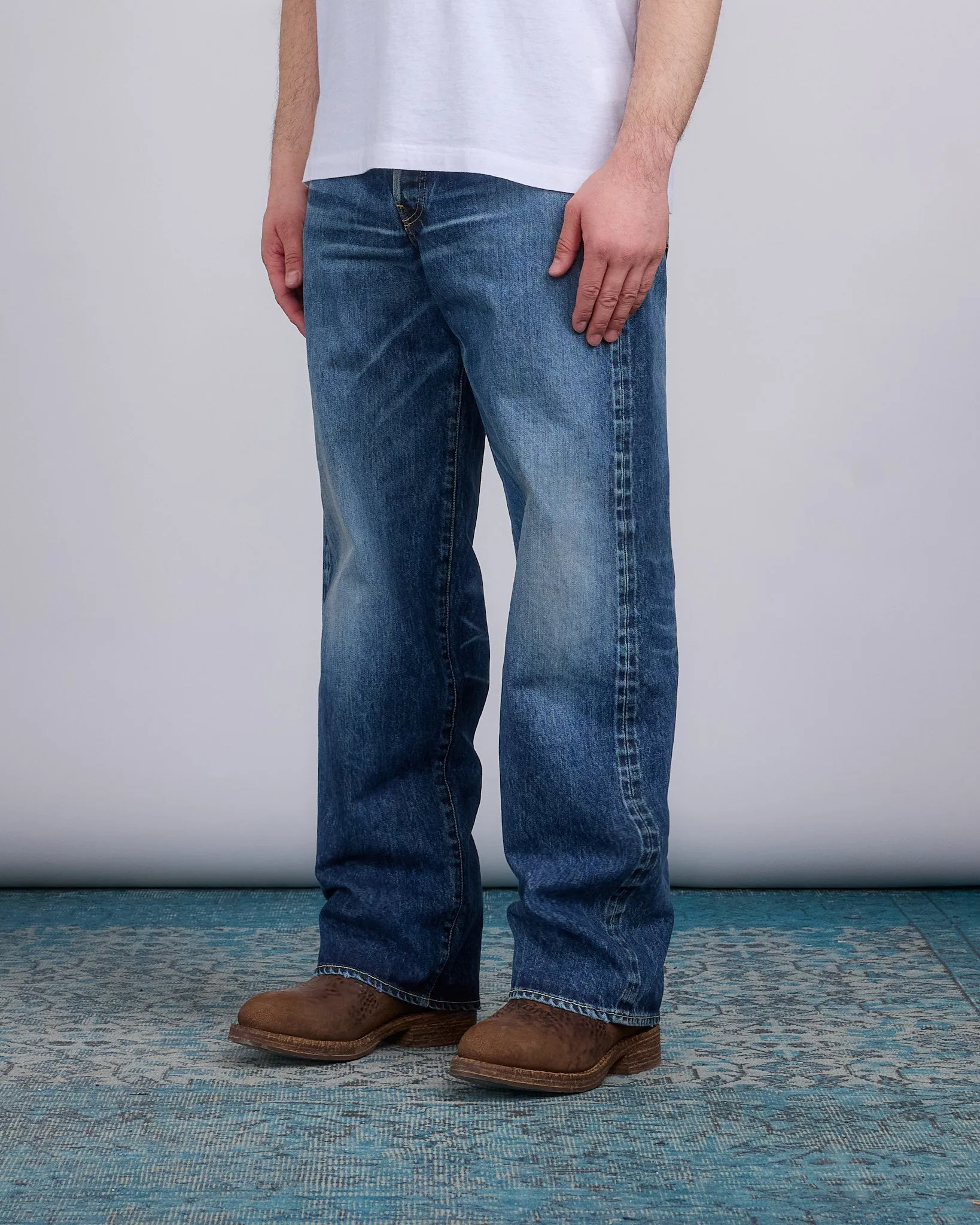 visvim Social Sculpture 01 Ex Wide Jean Damaged 42