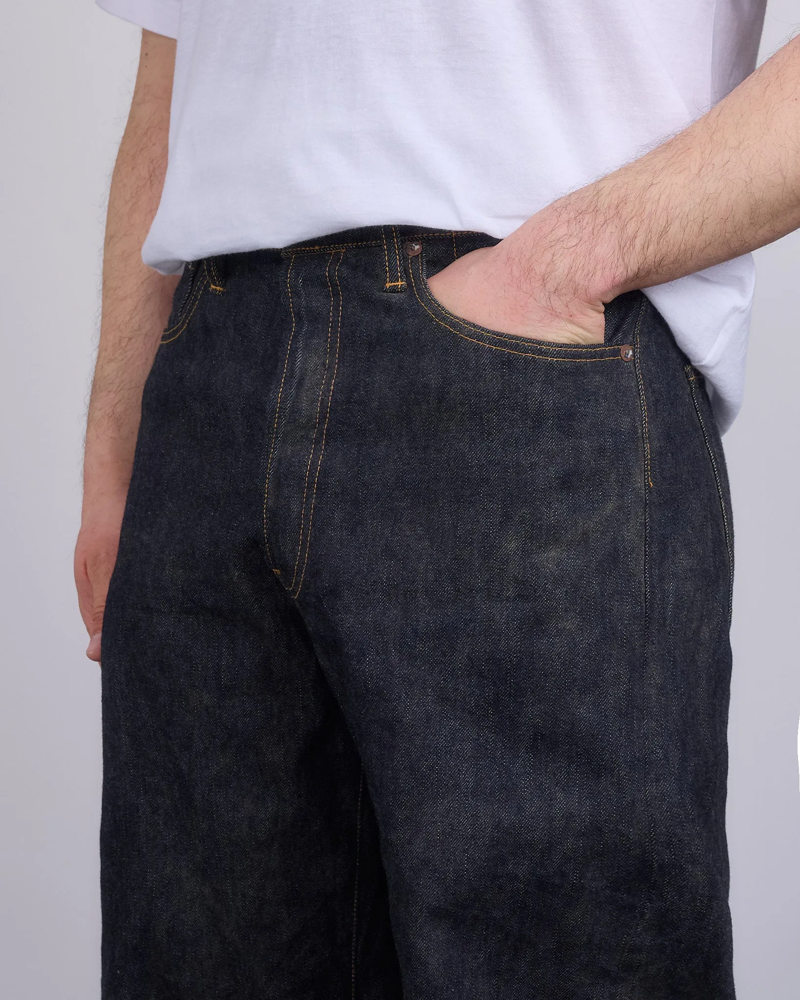 visvim Social Sculpture 01 Ex Wide Jean Raw Mud OD