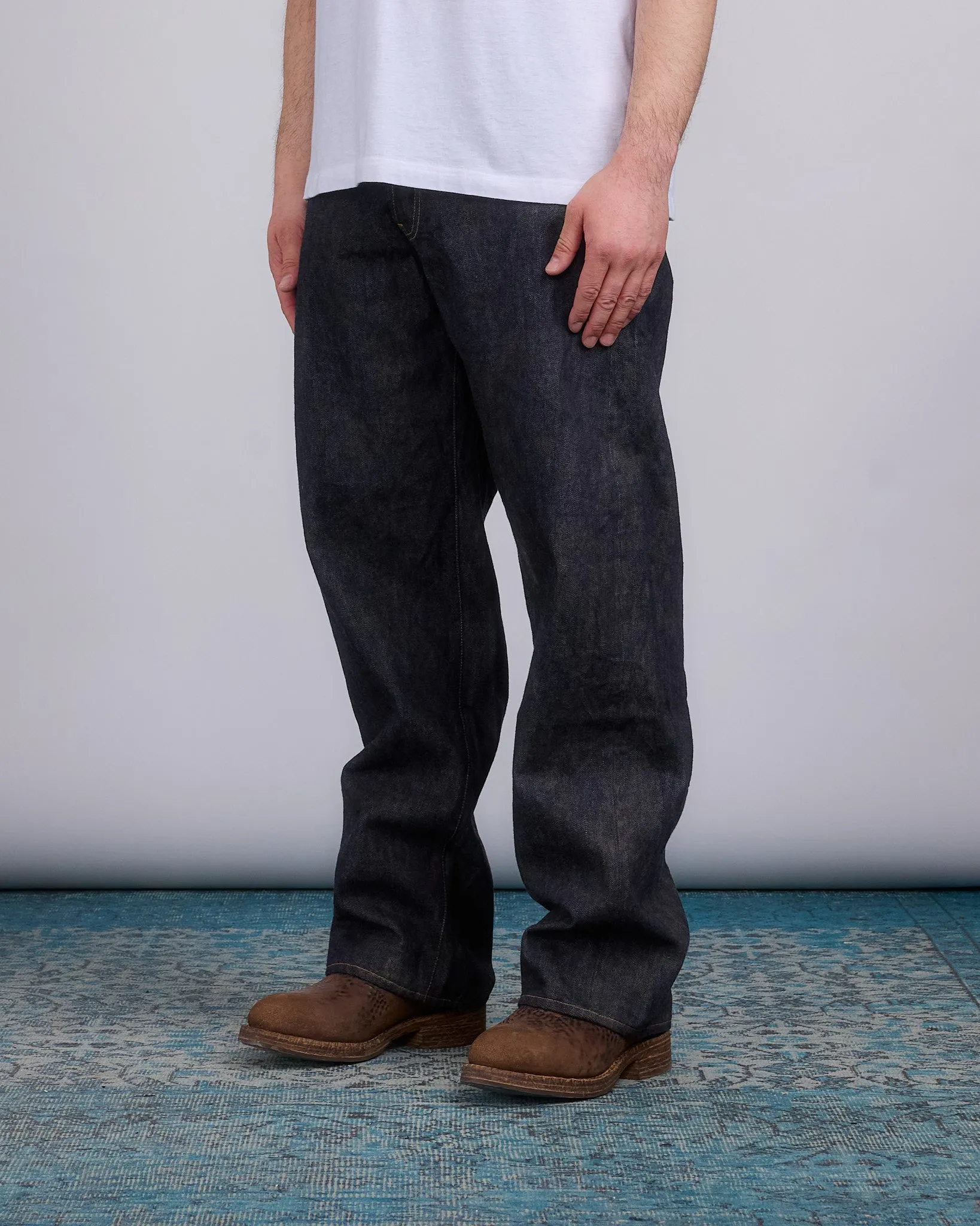 visvim Social Sculpture 01 Ex Wide Jean Raw Mud OD