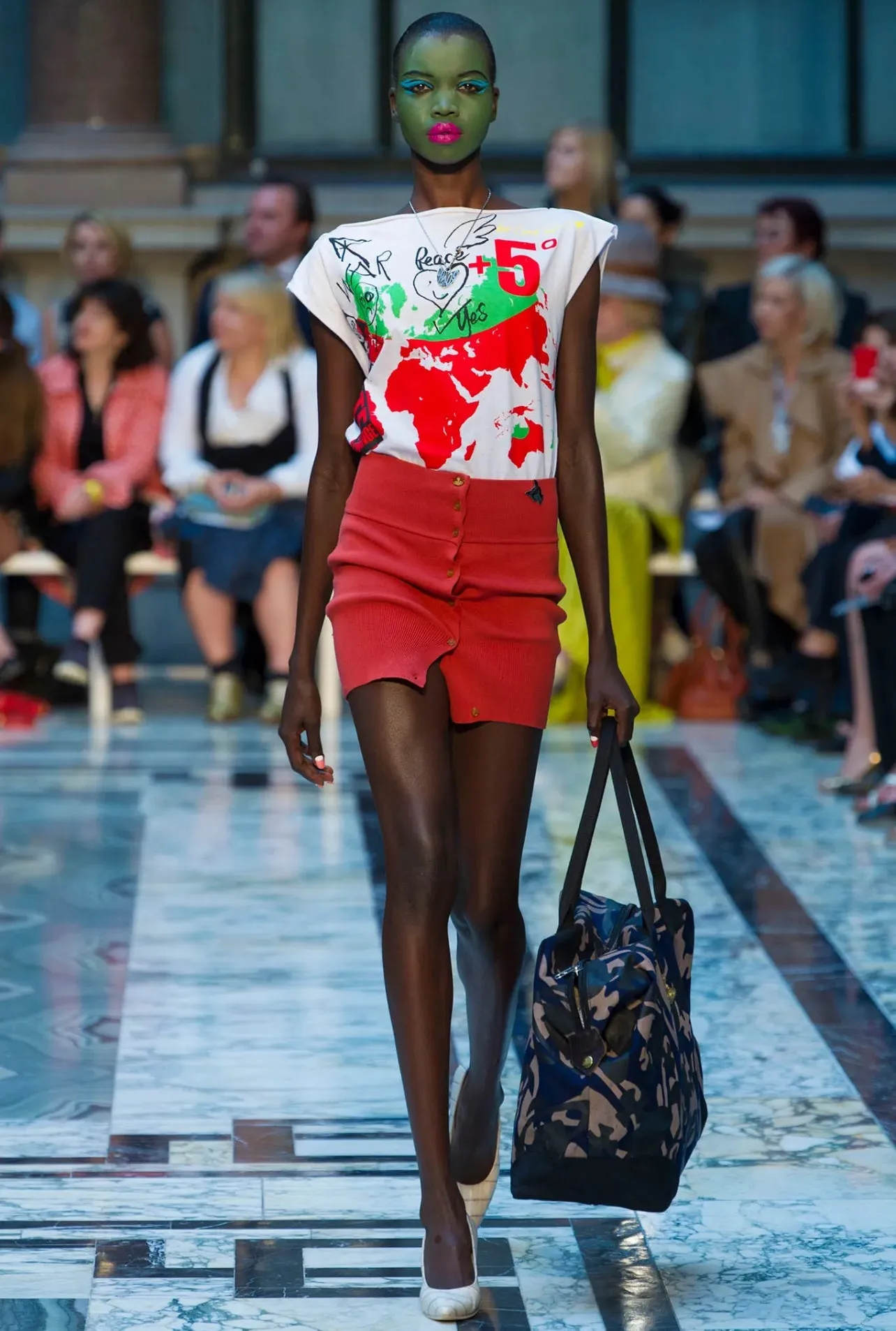 Vivienne Westwood S/S 2013 World's End Boob Tube Stop Climate Change dress