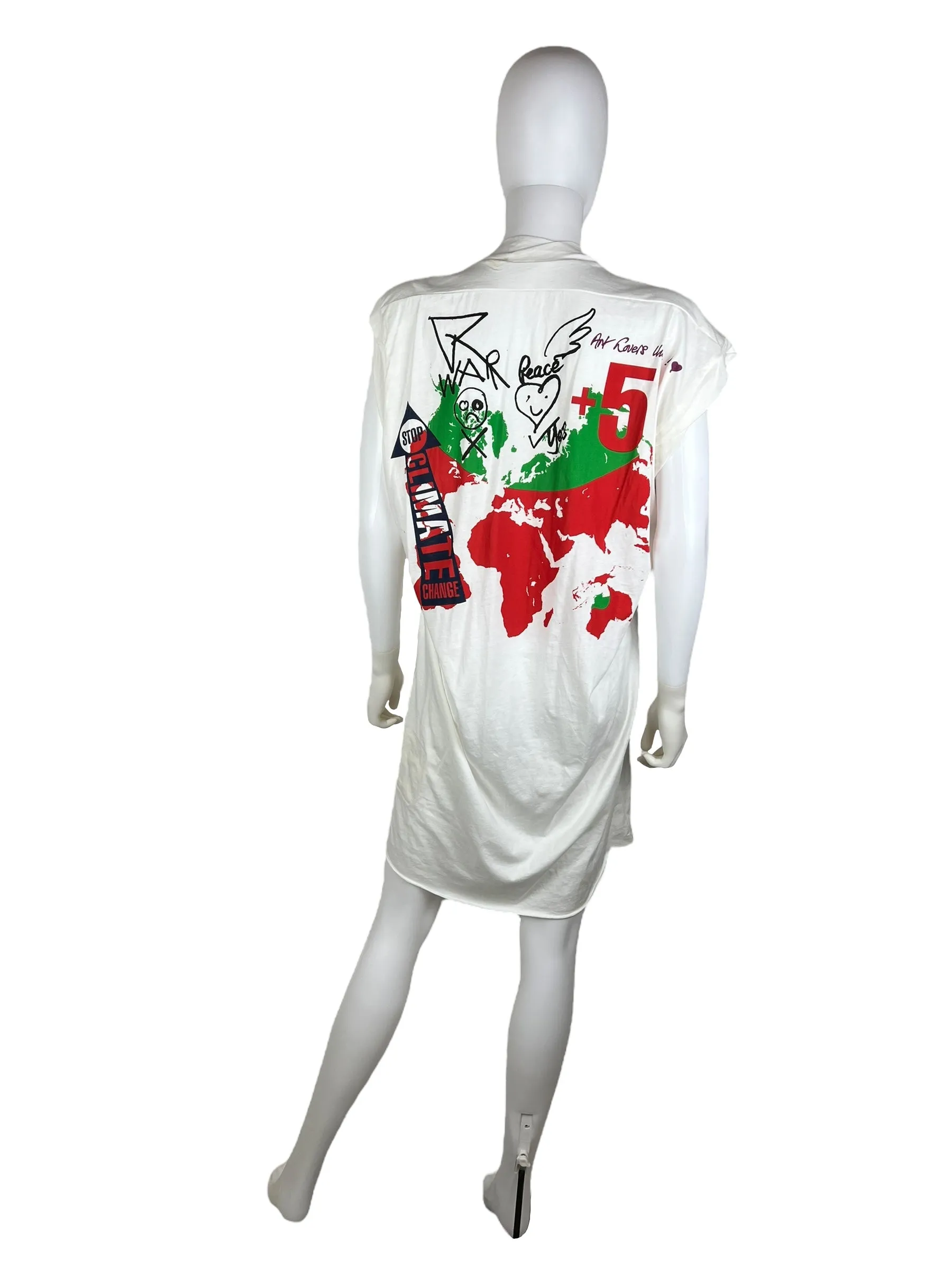 Vivienne Westwood S/S 2013 World's End Boob Tube Stop Climate Change dress