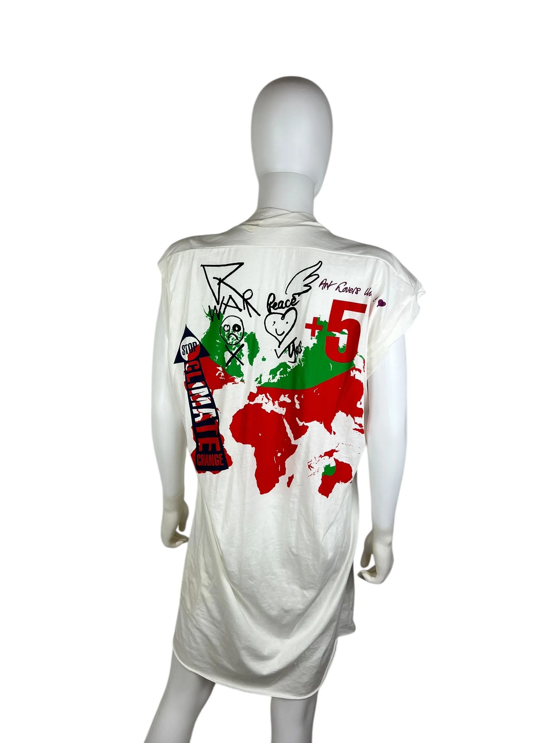 Vivienne Westwood S/S 2013 World's End Boob Tube Stop Climate Change dress