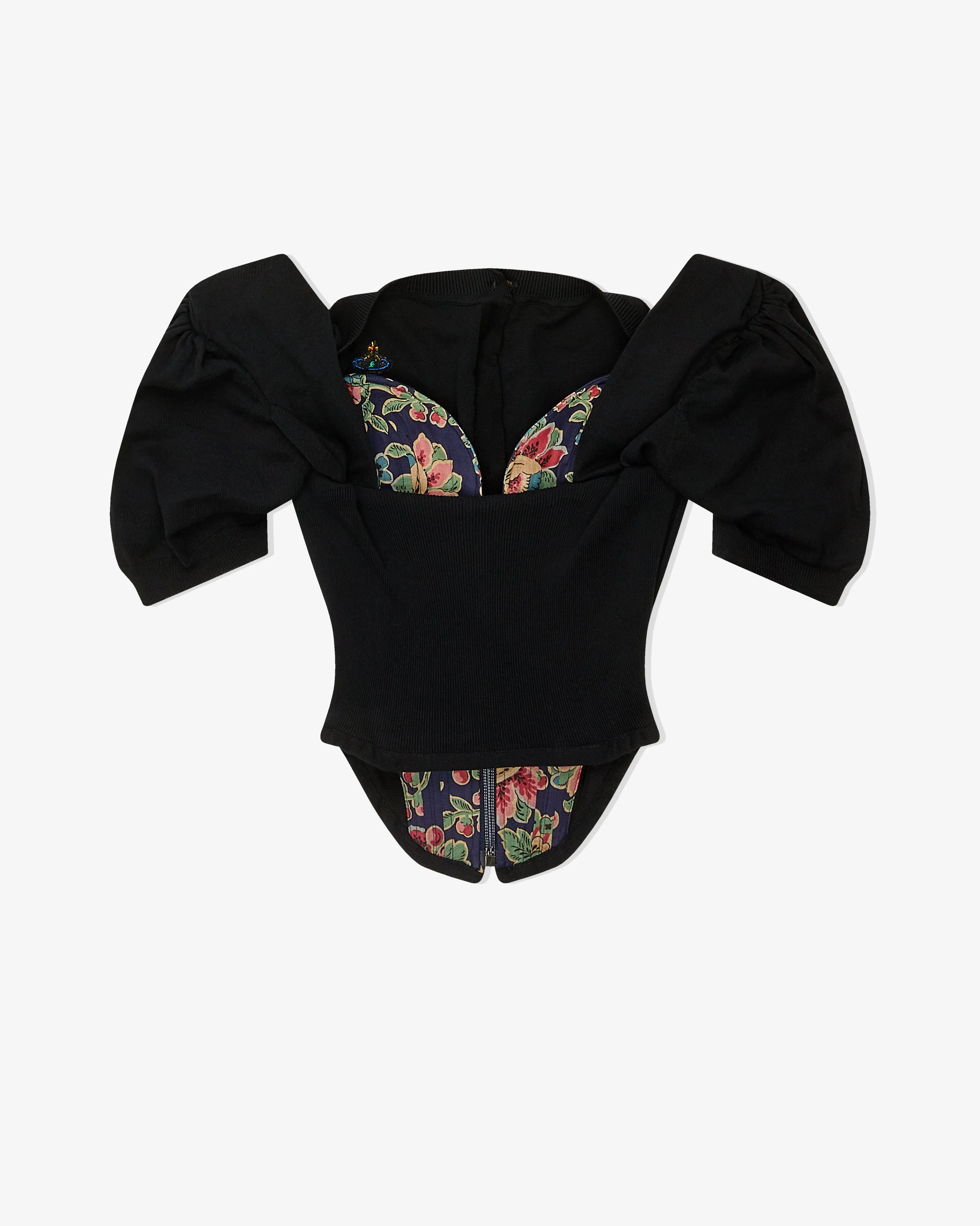 Vivienne Westwood - Women's Short Sleeve Bea Corset Cardigan - (Black)