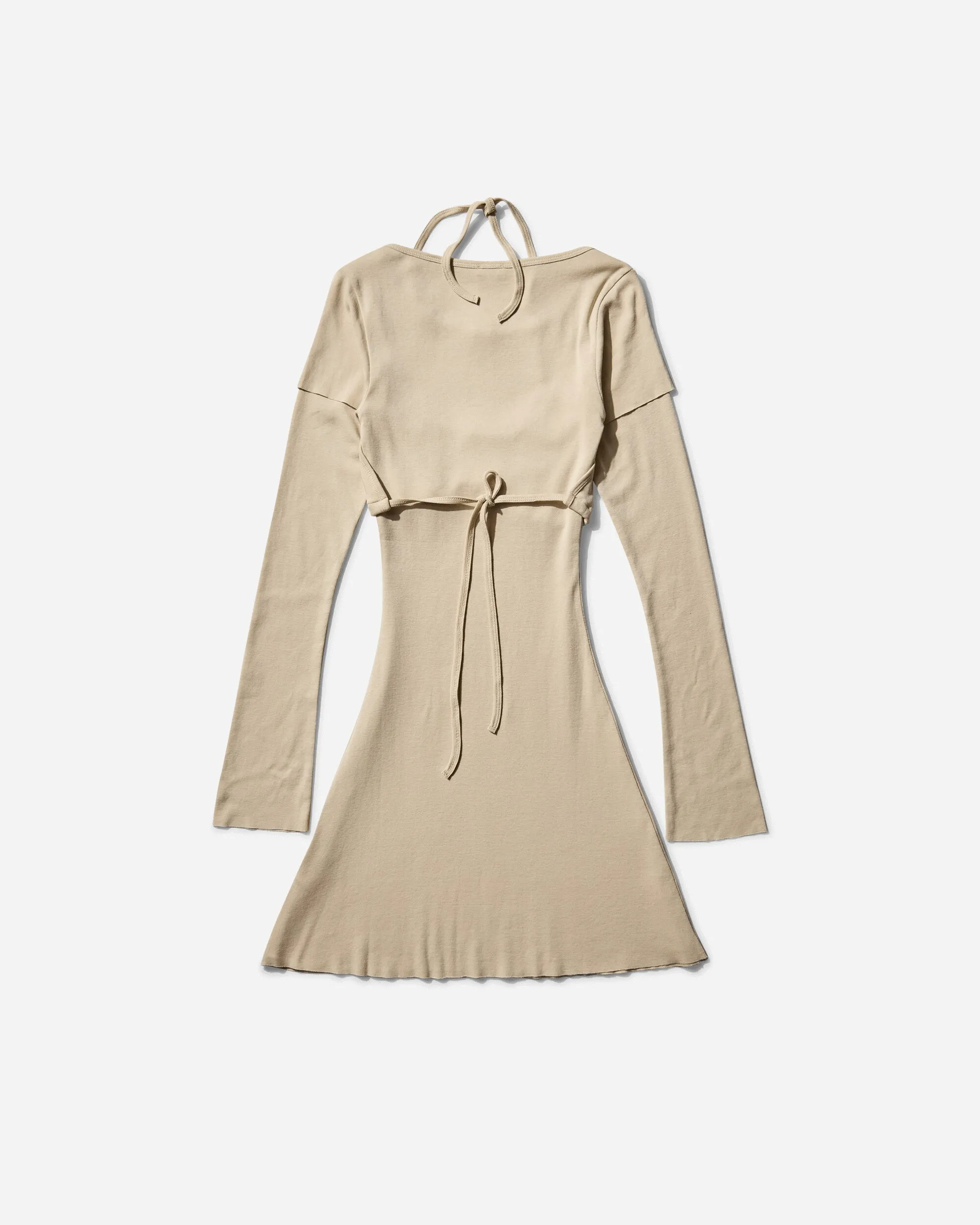 Women's Overlayered Dress Beige