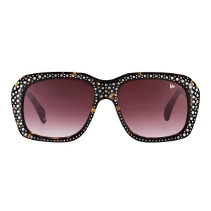 XXL Brown Tortoise Acetate Swarovski Crystals Edition