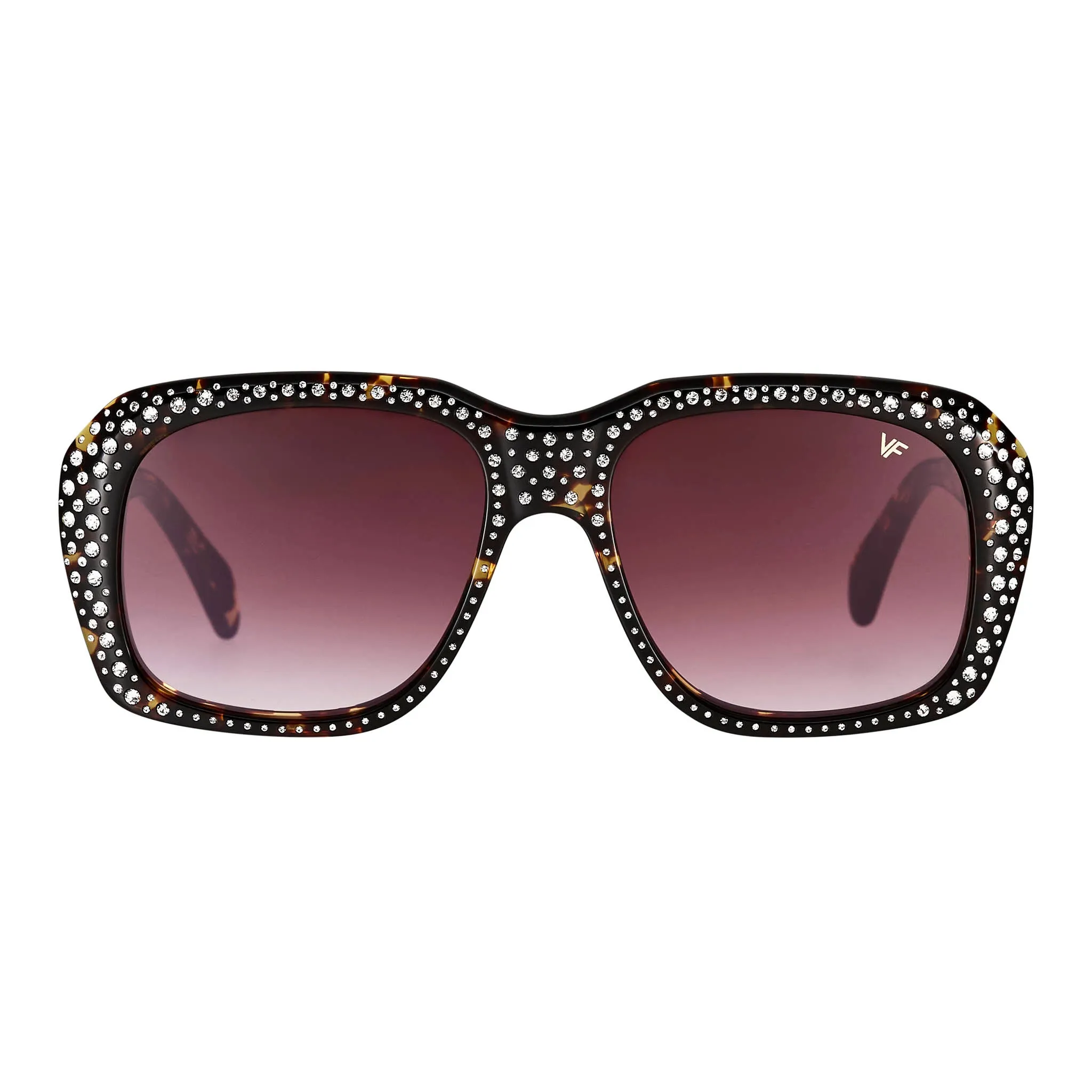 XXL Brown Tortoise Acetate Swarovski Crystals Edition