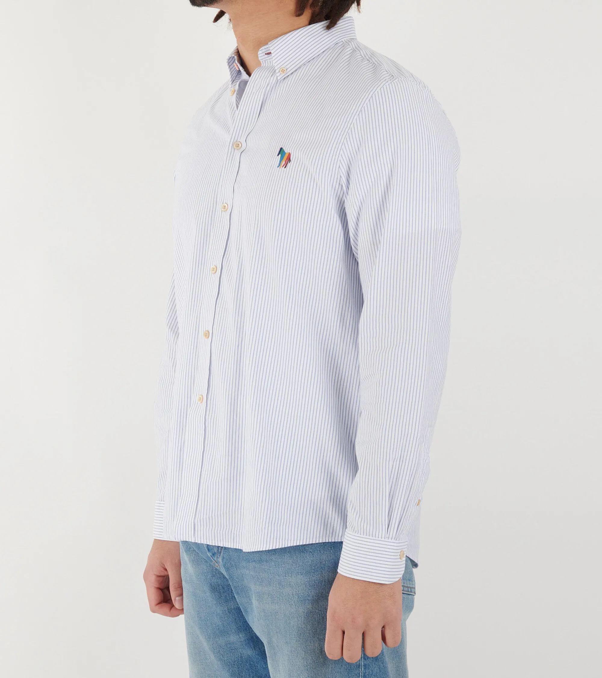 Zebra Logo Shirt White/Blue