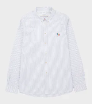 Zebra Logo Shirt White/Blue