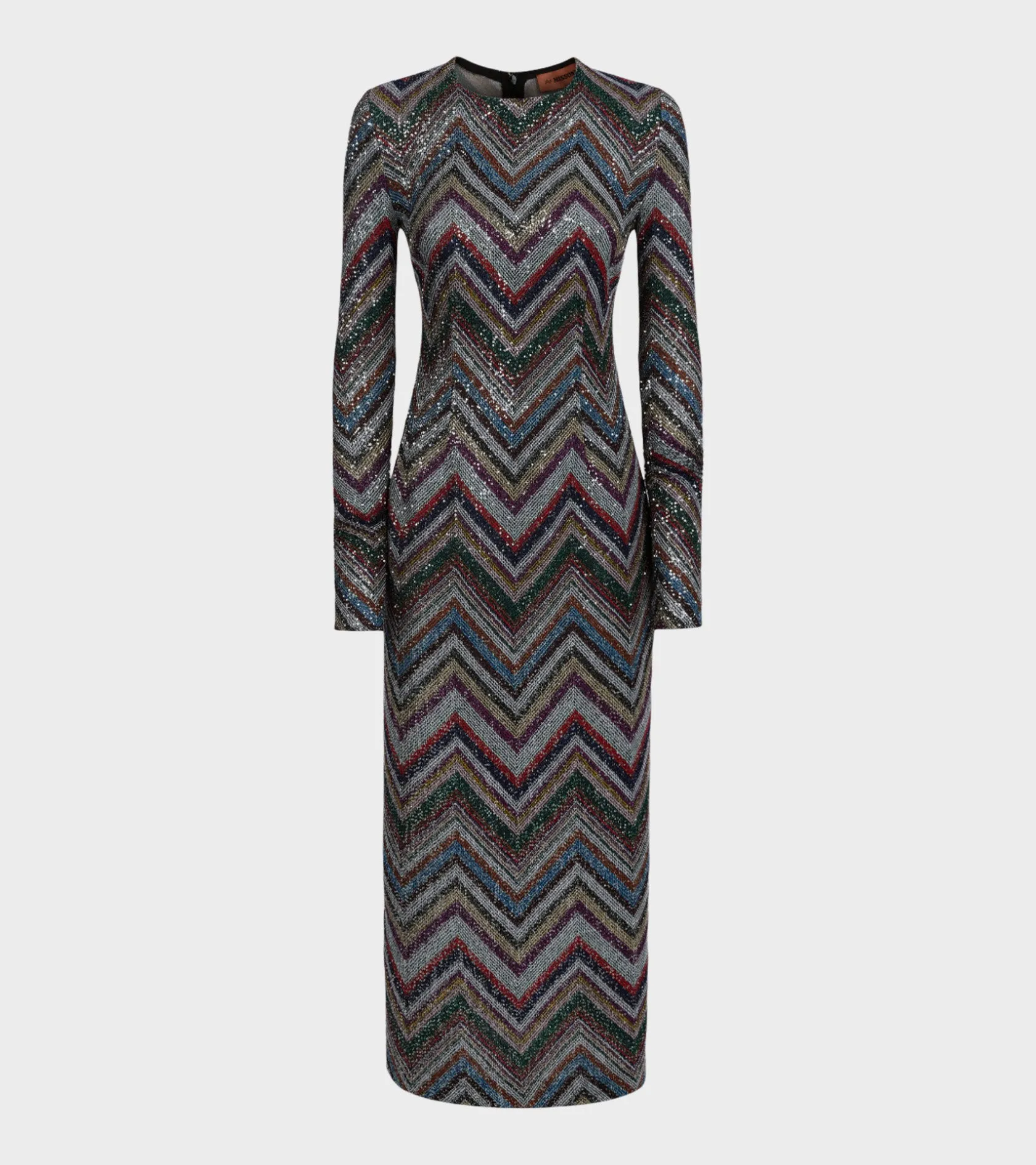 Zig Zag Glitter Dress Multicolour